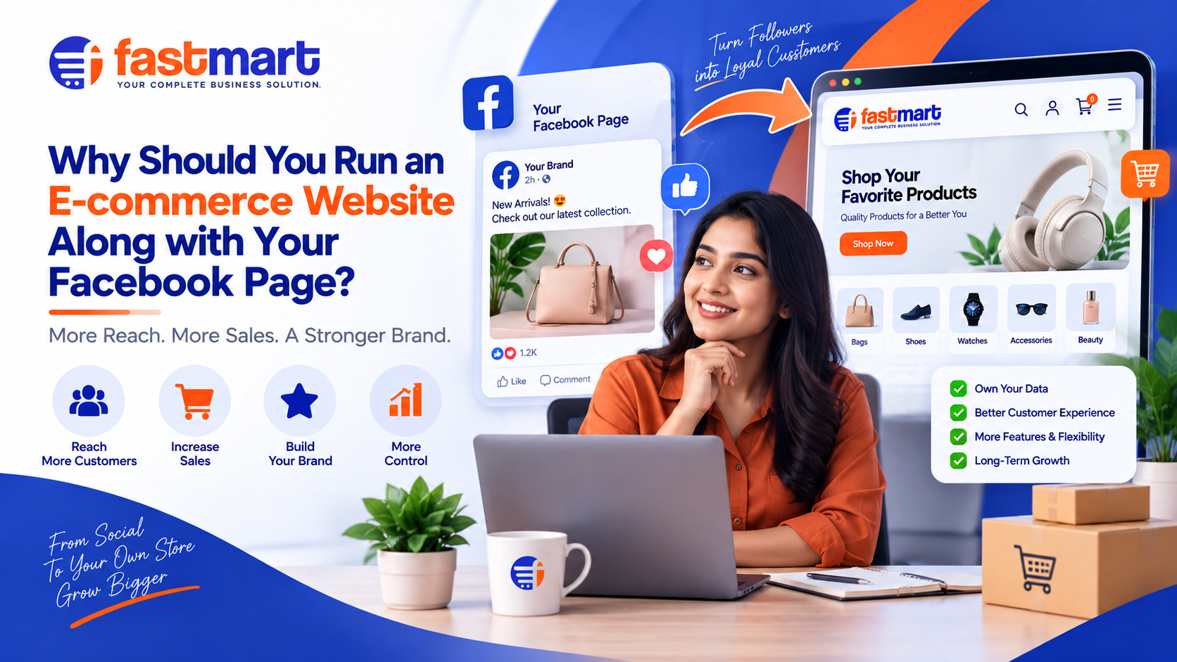 Why Should You Run an E-commerce Website Along with Your Facebook Page?